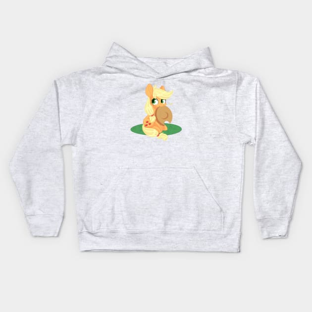 Tiny Yeehaw Pony Kids Hoodie by beashay